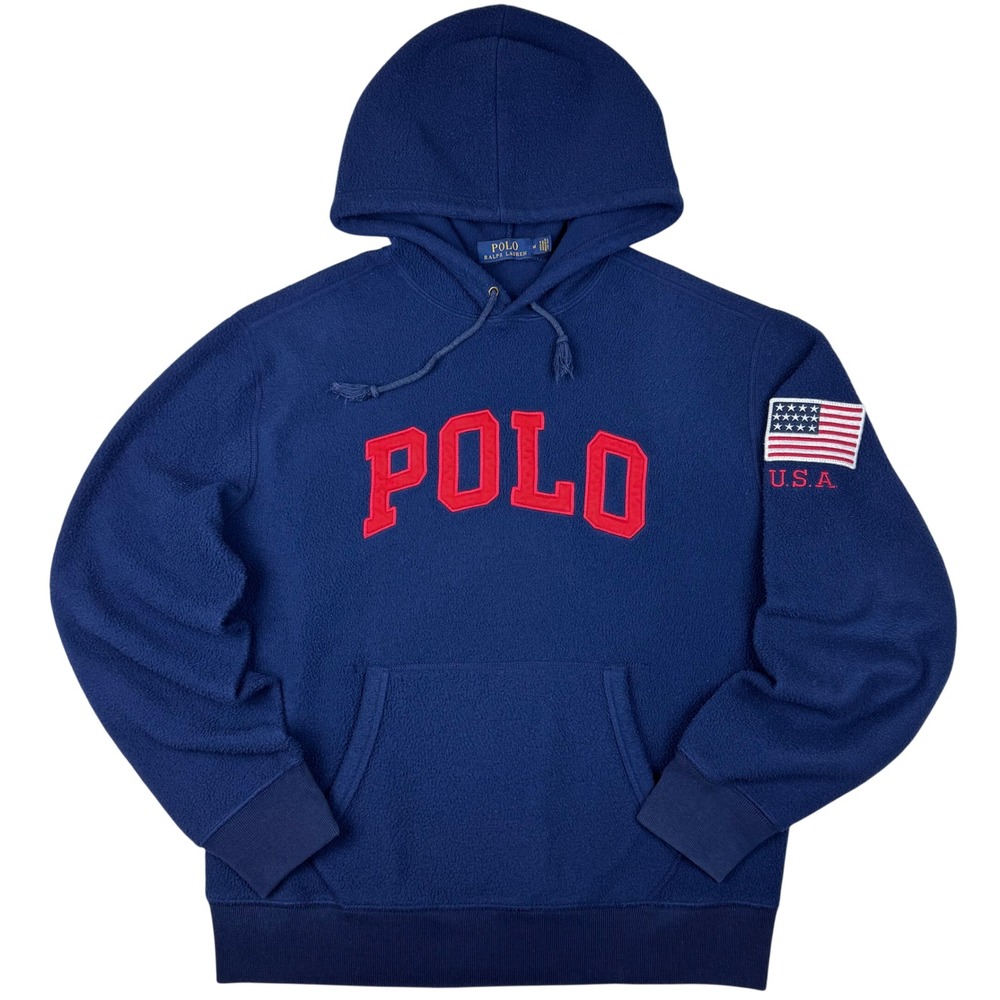 Polo by Ralph Lauren Navy POLO Hoodie with Red Logo